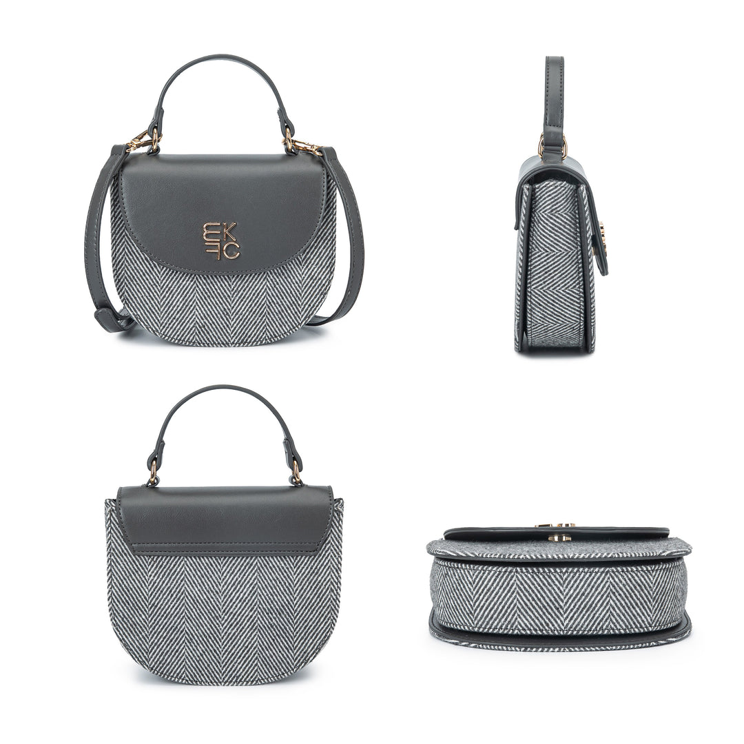 Mkf Heloise Herringbone Crossbody By Mia K