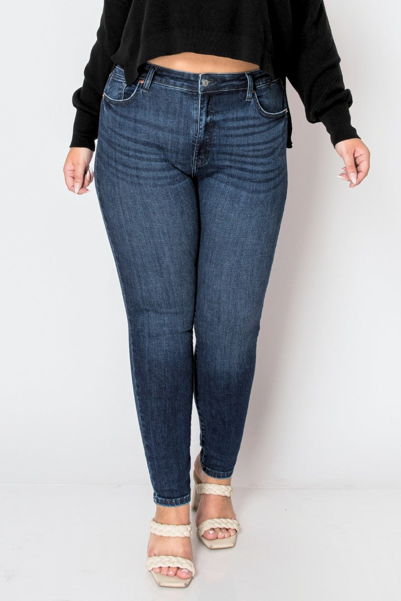 Corset Plus Size Super Skinny Jeans