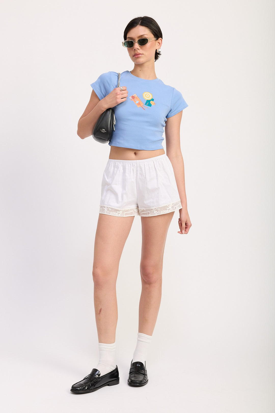 Embroidered Graphic Baby Tee