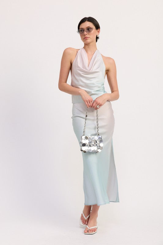 Bias Halter Neck Top
