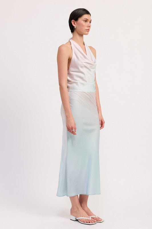 Bias Halter Neck Top