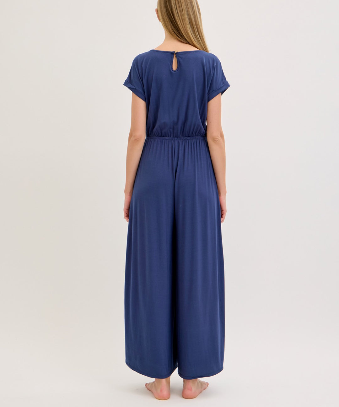 Slate Navy Bamboo Crazy Romper Ankle Length