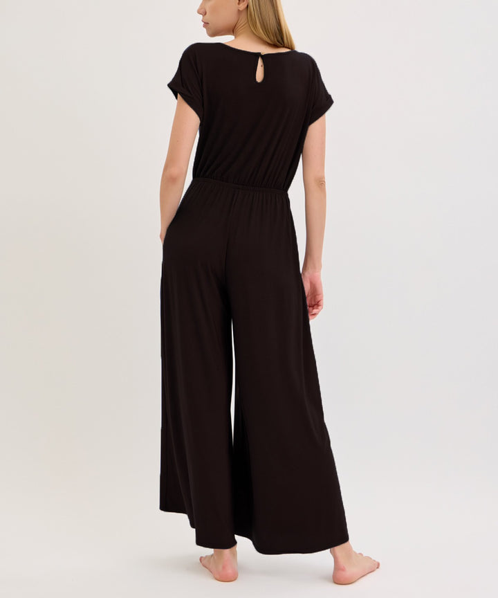Slate Navy Bamboo Crazy Romper Ankle Length