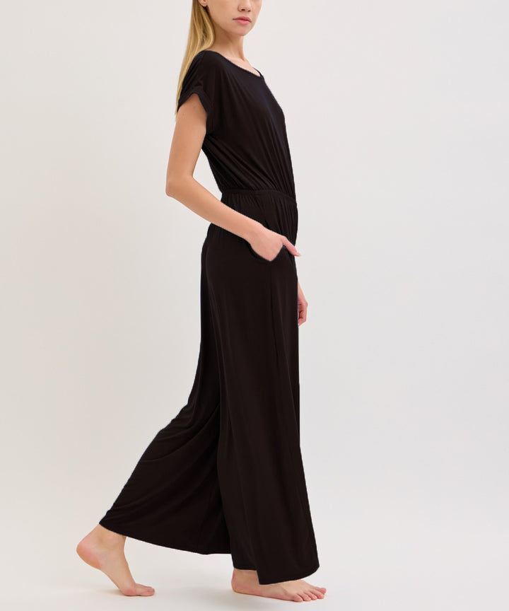 Slate Navy Bamboo Crazy Romper Ankle Length