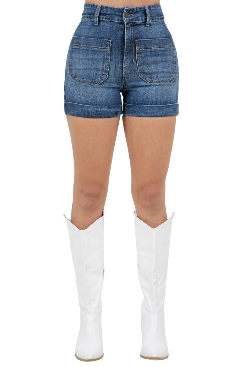 Dark Wash Willow Denim Short In Dark Wash