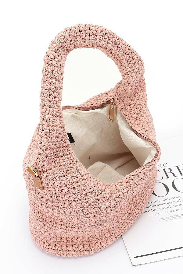 Cotton Woven Summer Hobo Bag