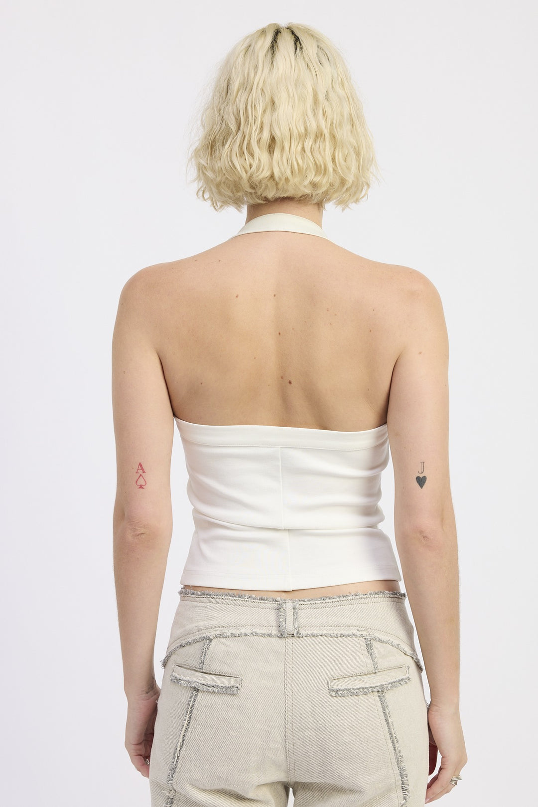 Chain Link Halter Knit Top