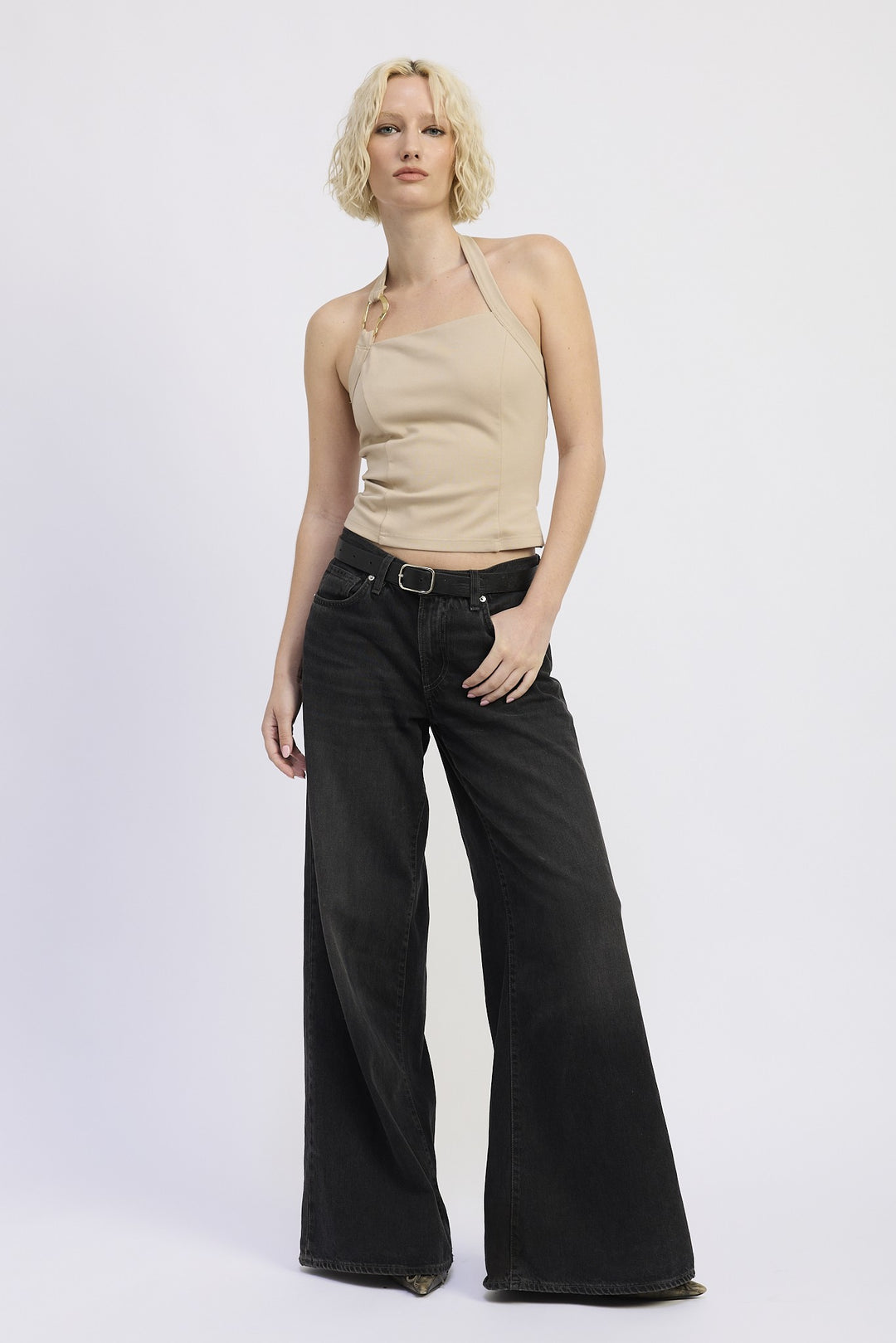 Chain Link Halter Knit Top