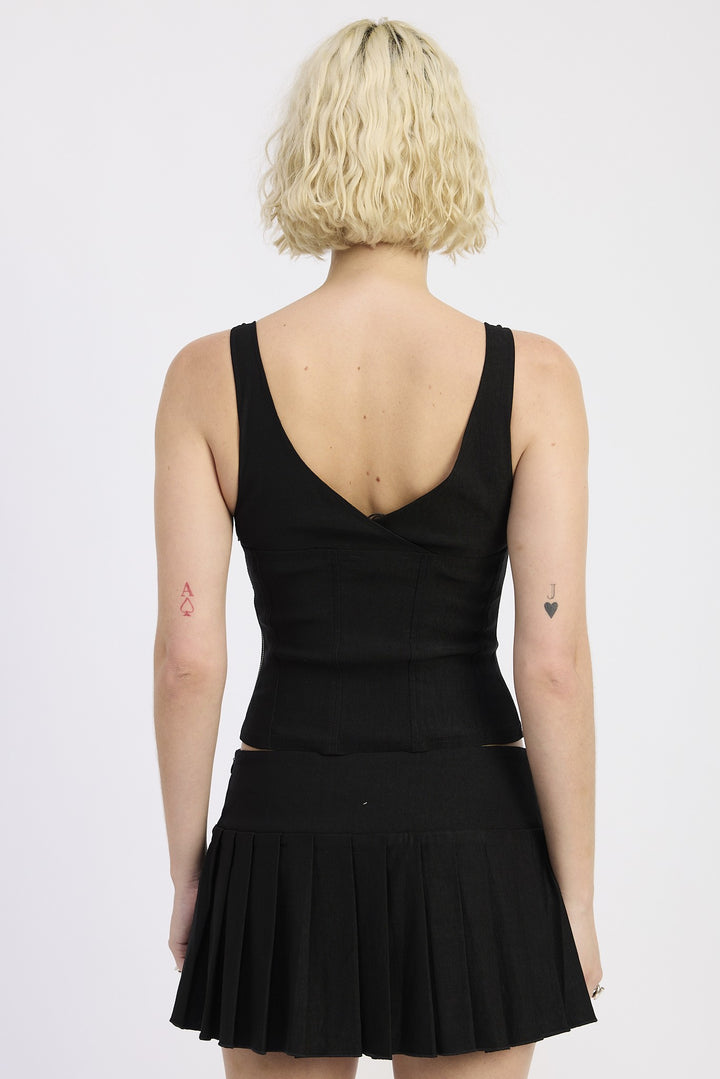 Ring Strap Corset Top