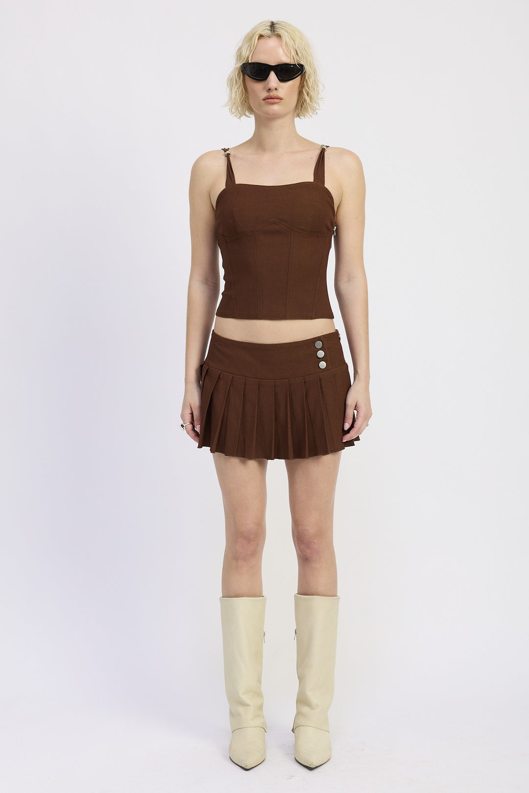 Ring Strap Corset Top