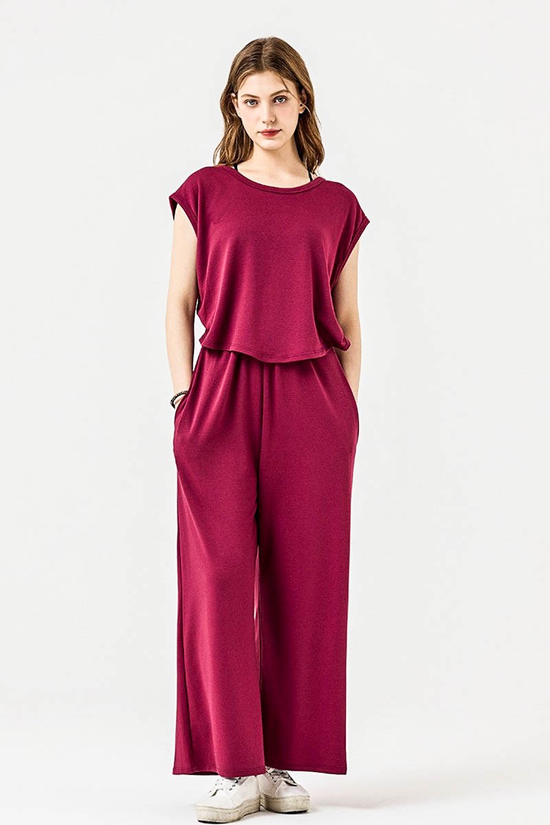 Black Plus Open Front Wide Leg Jumpsuit