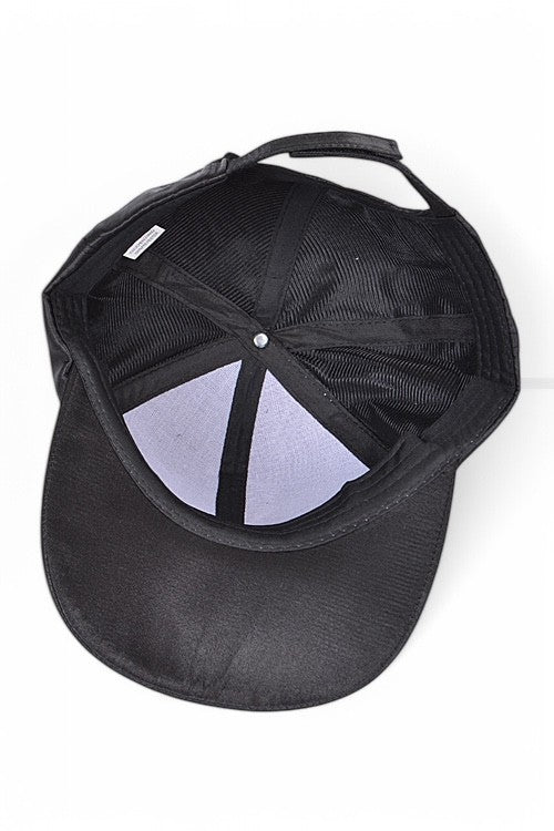 Rose Embroidered Fashion Satin Cap