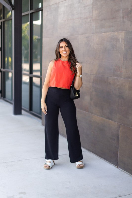 Black The Brooke Black Wide Leg Full Length With Pockets 1