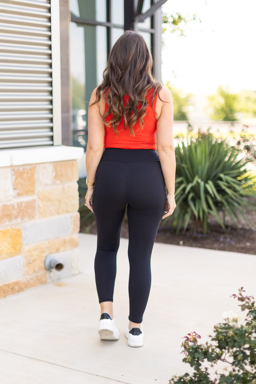 Black The Alana 7 8 Ankle Length Leggings With Pockets 1