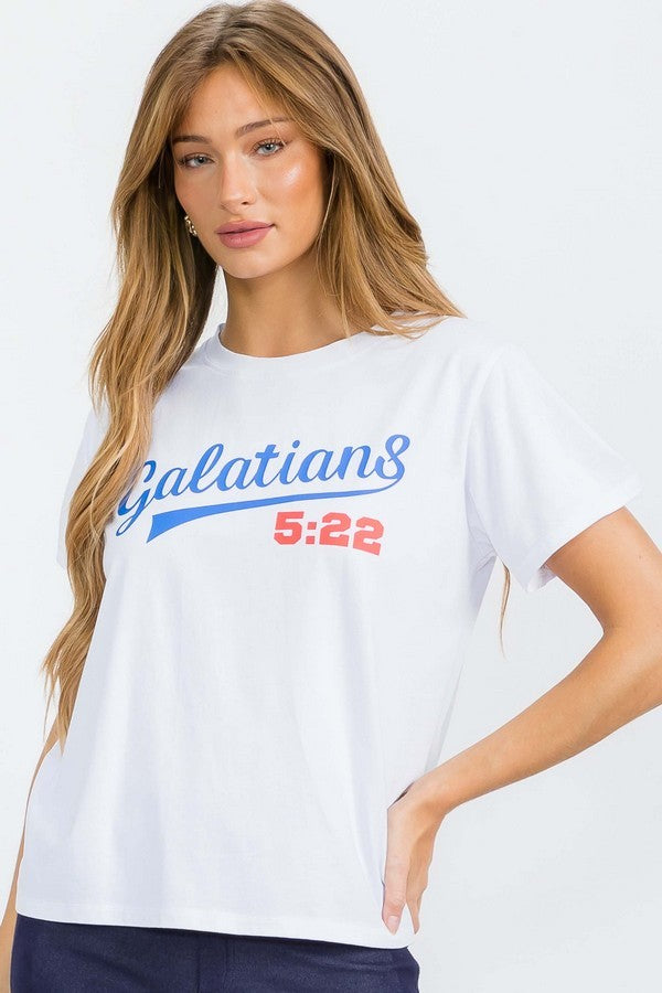 Black Fruit Of The Spirit Graphic Cotton T Shirt 1