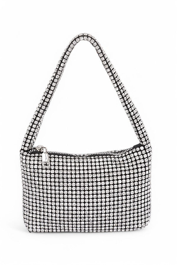 Rhinestone Iconic Soft Clutch Swing Bag