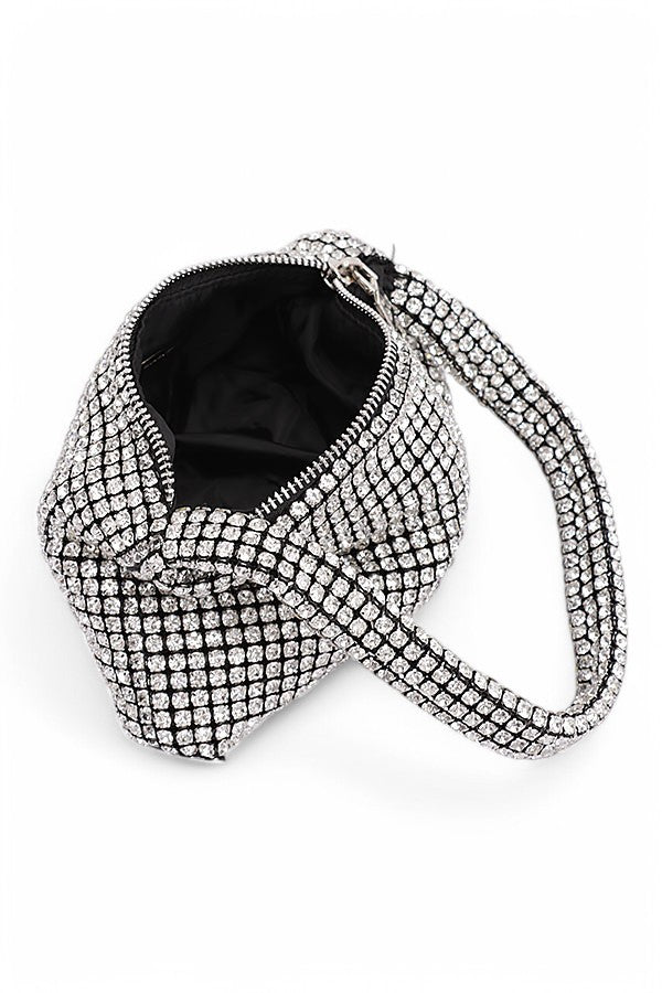 Rhinestone Iconic Soft Clutch Swing Bag