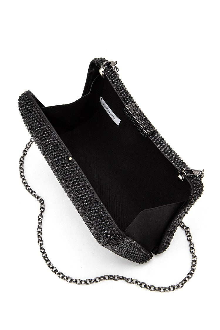 Crystal Pave Statement Box Clutch