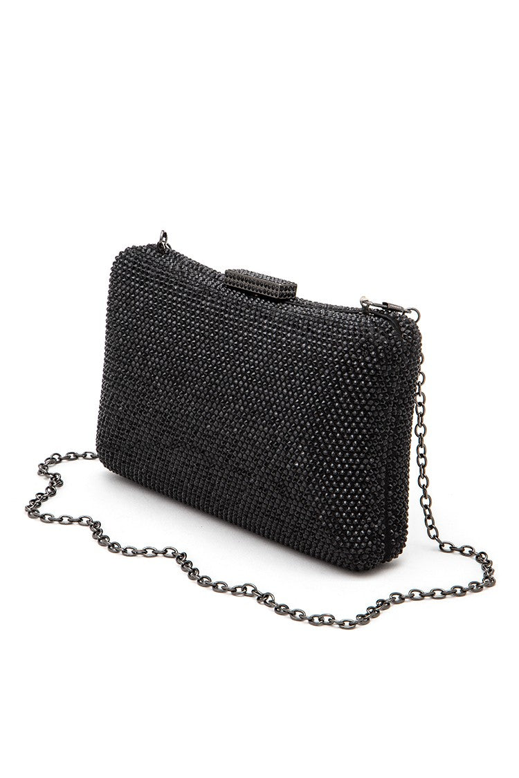 Crystal Pave Statement Box Clutch