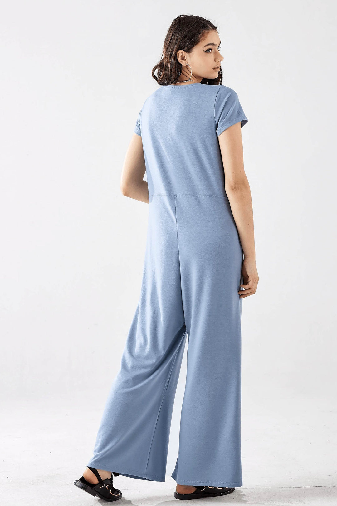 2T Charcoal Plus Comfort Button Up Front Closure Jumpsuit