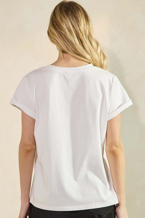 White I Can Do All Things Graphic Cotton T Shirt 1