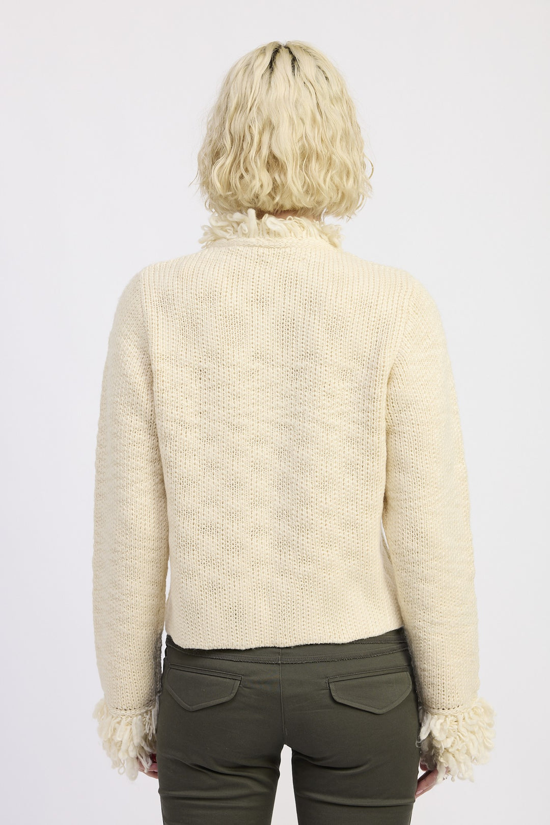 Fringe Knit Cardigan