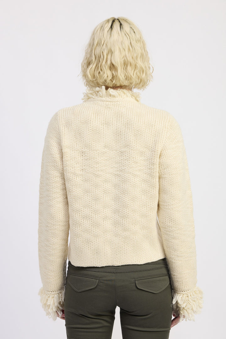 Fringe Knit Cardigan