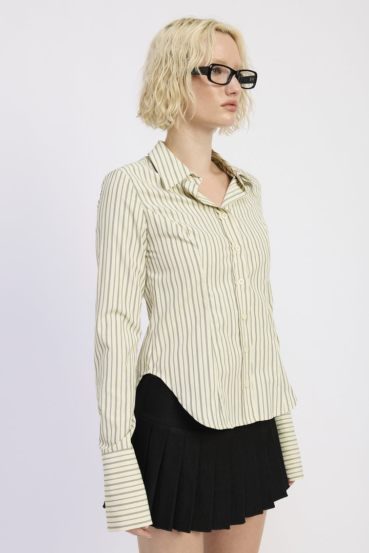 Button Down Striped Shirt