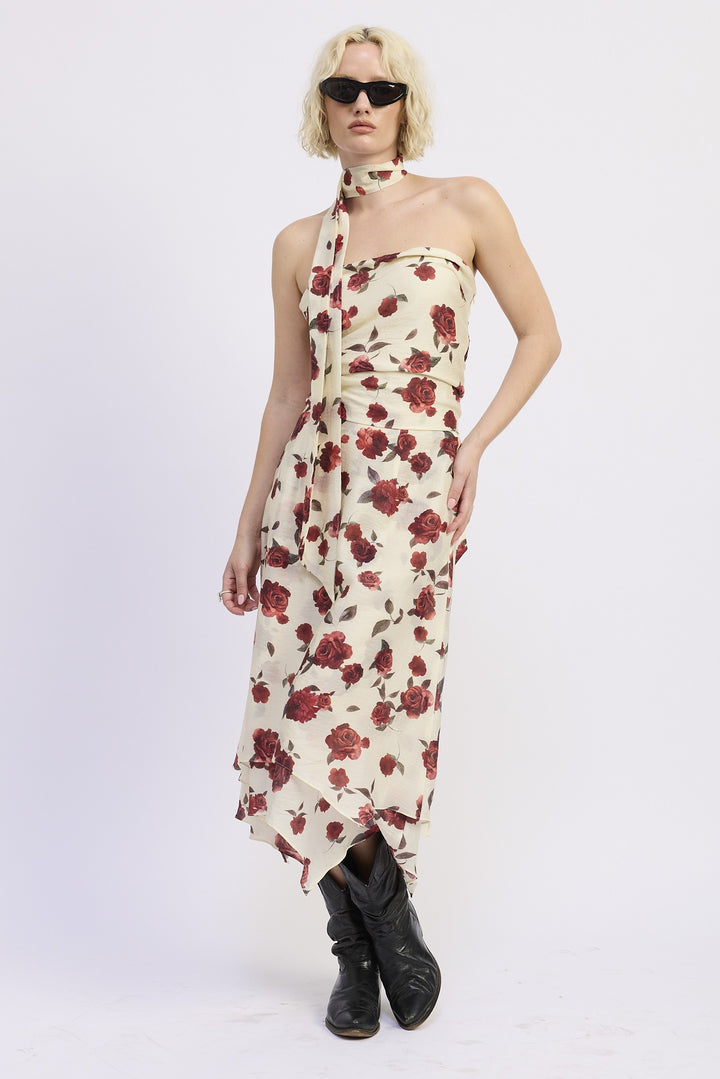 Loral Billowy Midi Skirt