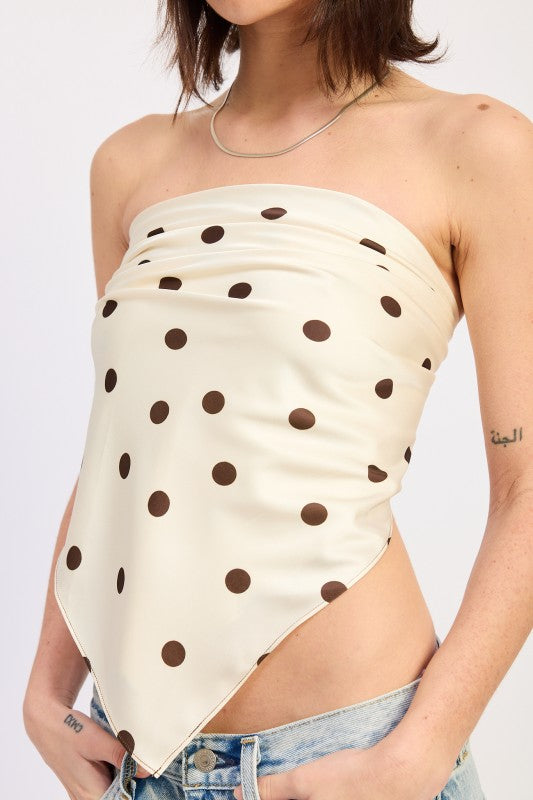 Polkadot Scarf Top