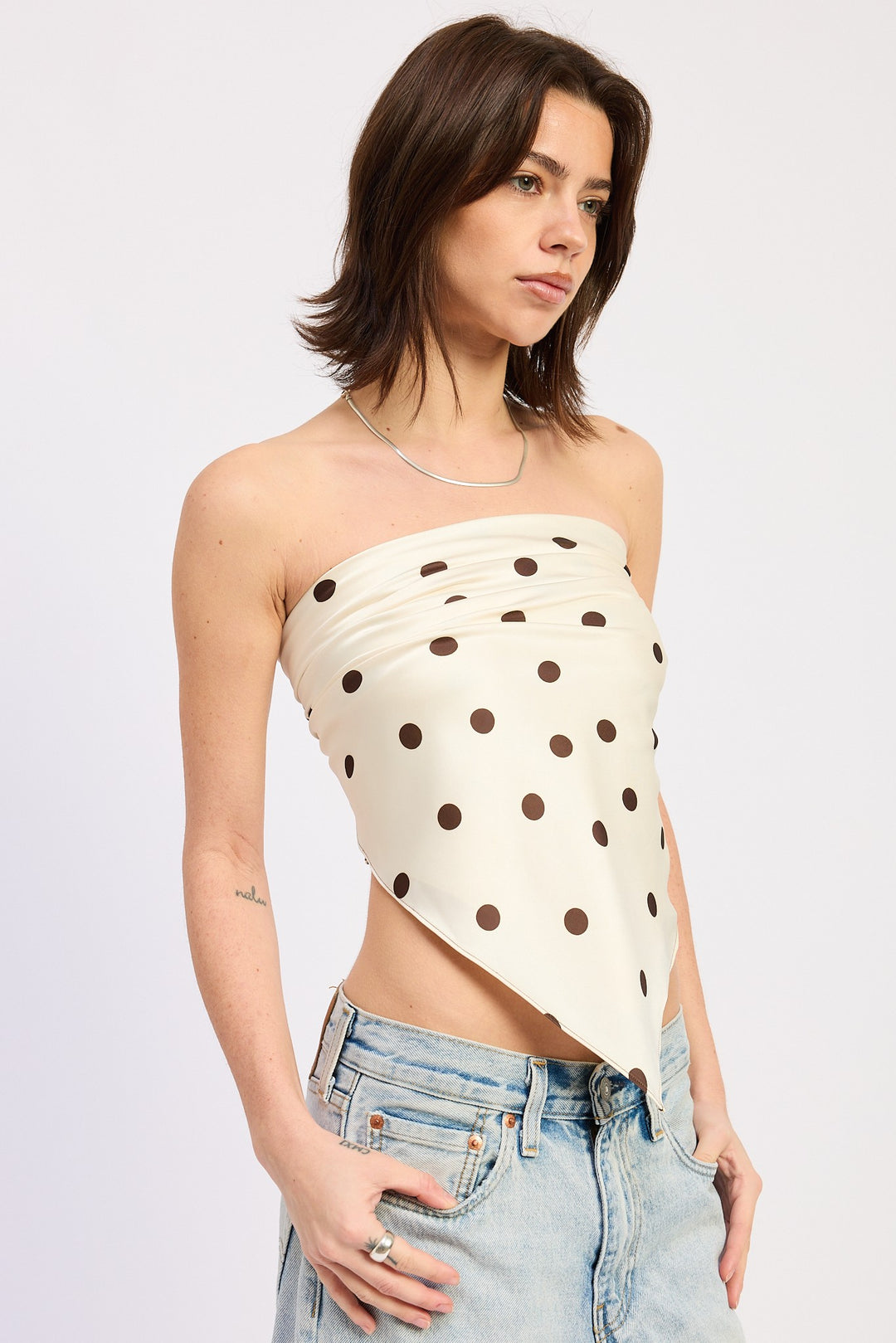 Polkadot Scarf Top
