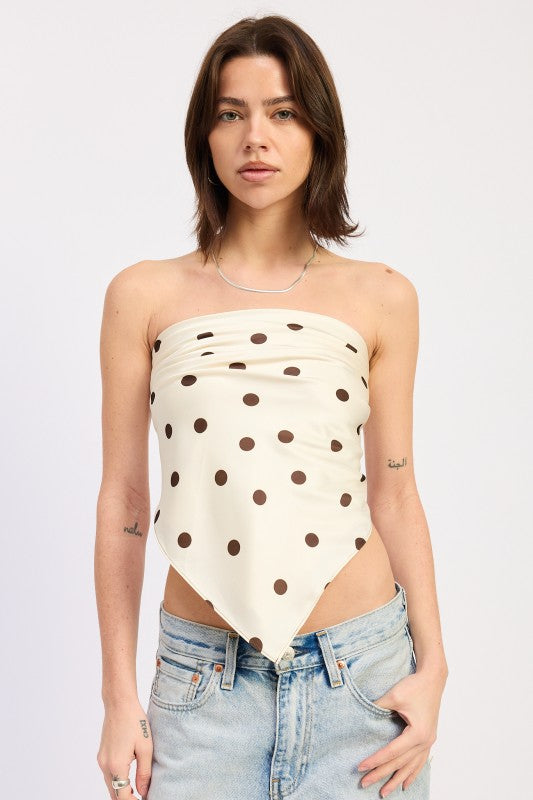 Polkadot Scarf Top