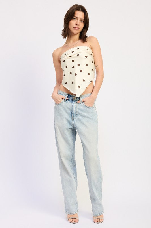 Polkadot Scarf Top