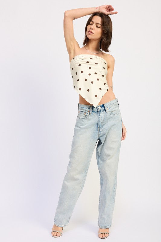 Polkadot Scarf Top