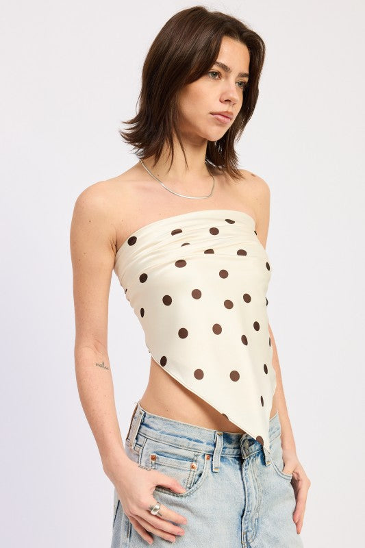 Polkadot Scarf Top