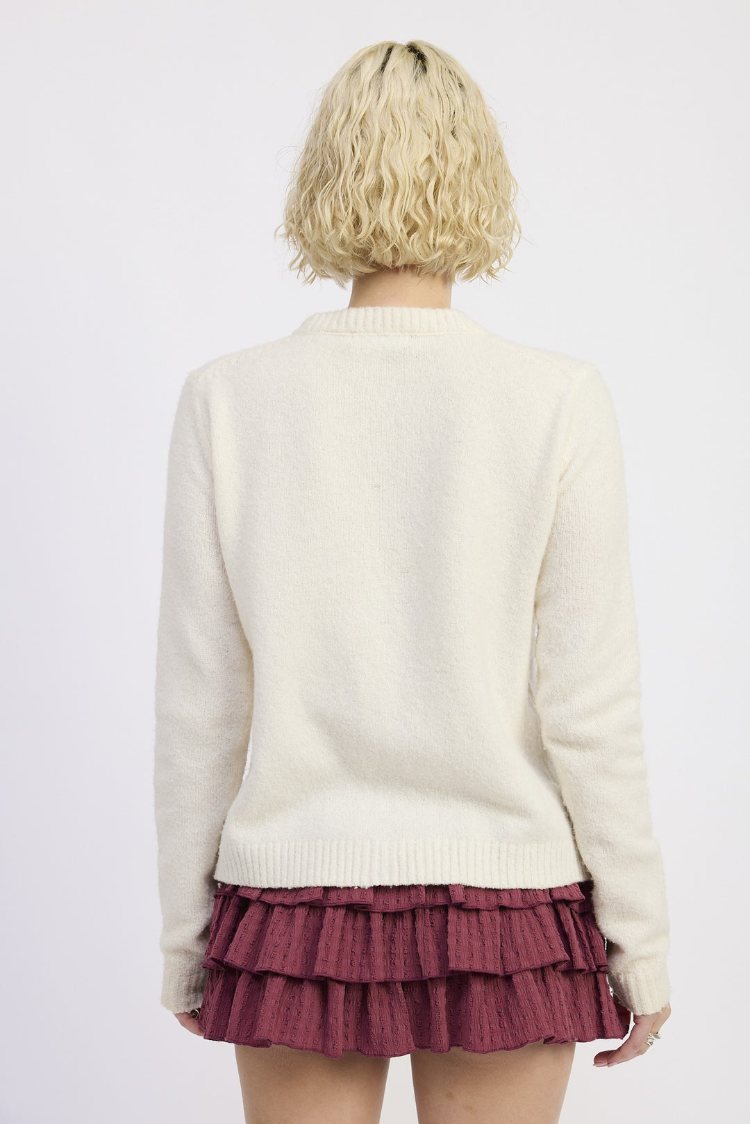 Fitted Button Up Cardigan