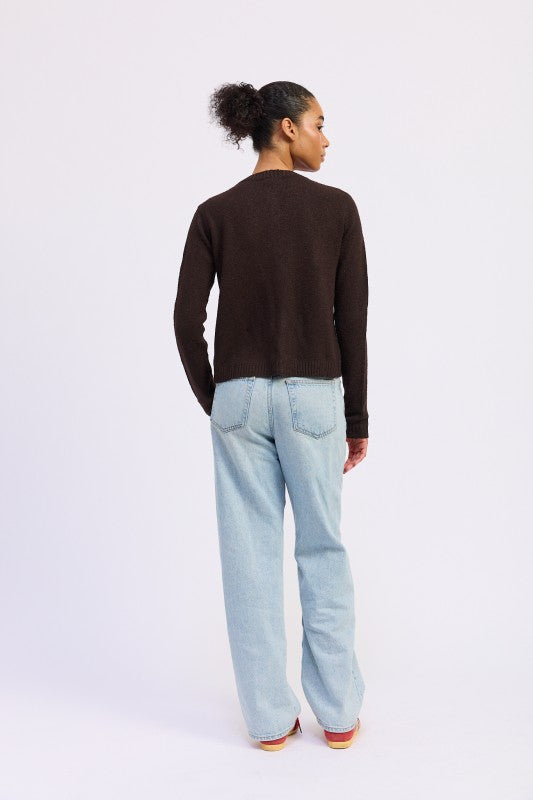 Fitted Button Up Cardigan