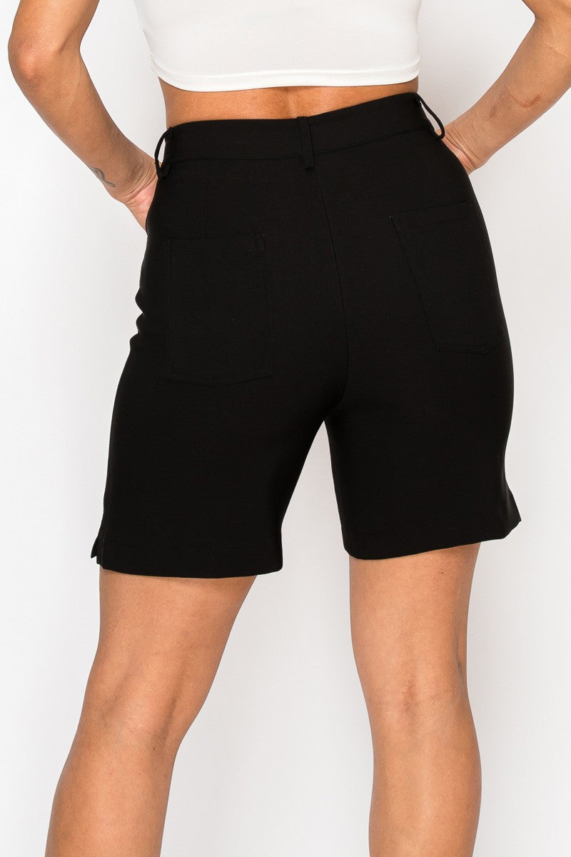 Mustard Golf Straight Dressy Bermuda