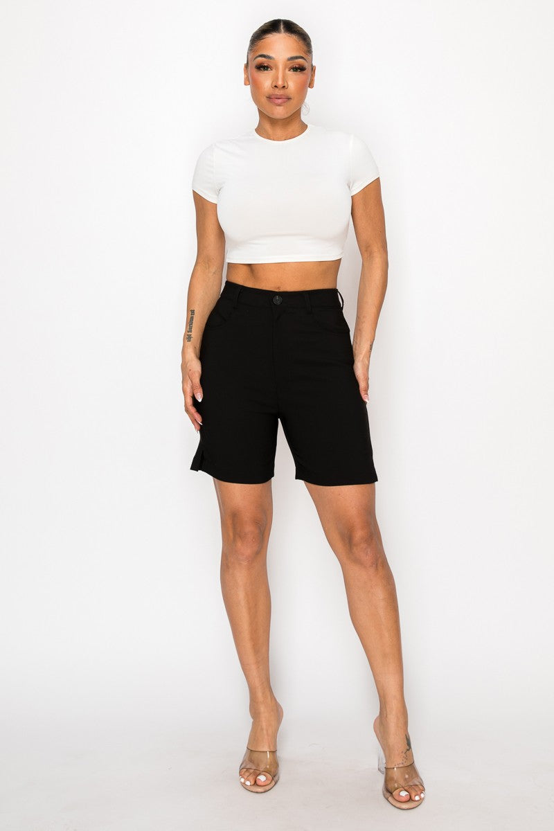 Ivory Golf Straight Dressy Bermuda