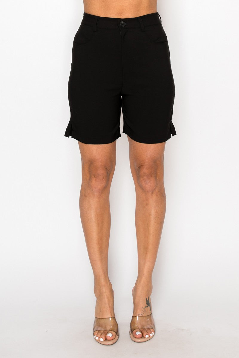 Mustard Golf Straight Dressy Bermuda