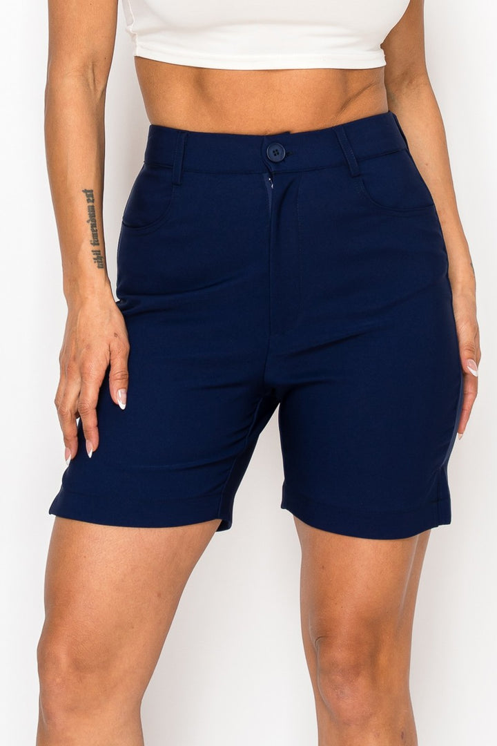 Mauve Golf Straight Dressy Bermuda 1