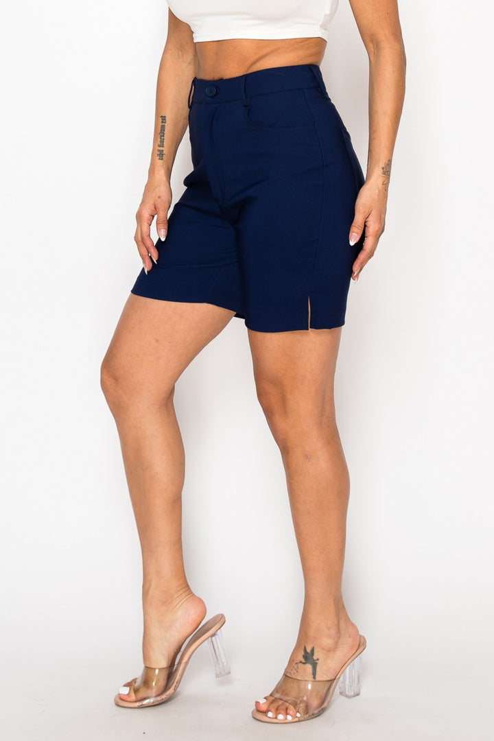 Mauve Golf Straight Dressy Bermuda 1