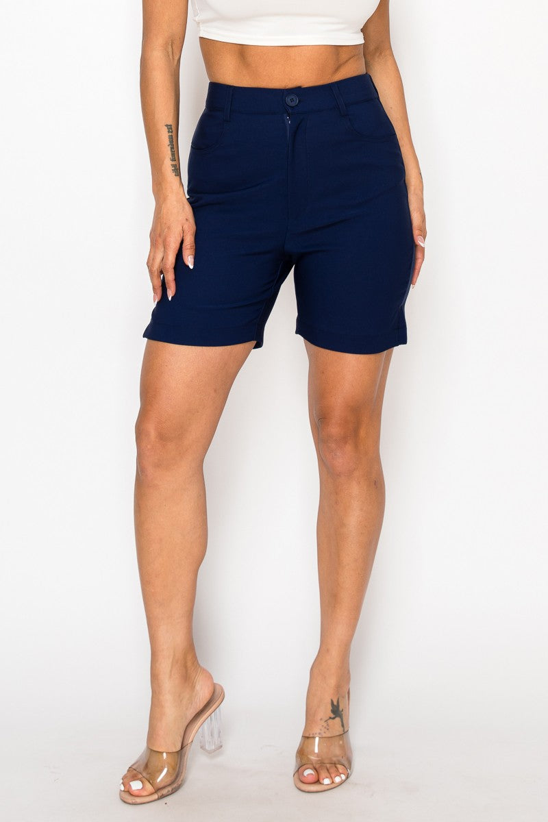 Mauve Golf Straight Dressy Bermuda 1