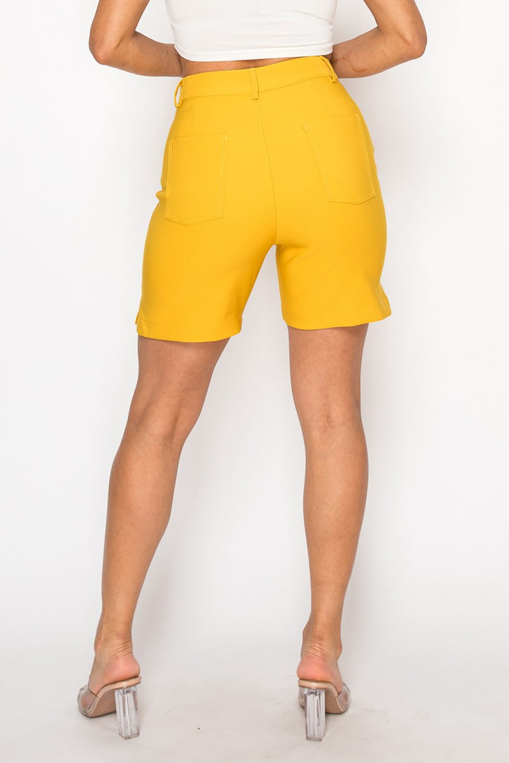 Mauve Golf Straight Dressy Bermuda 5