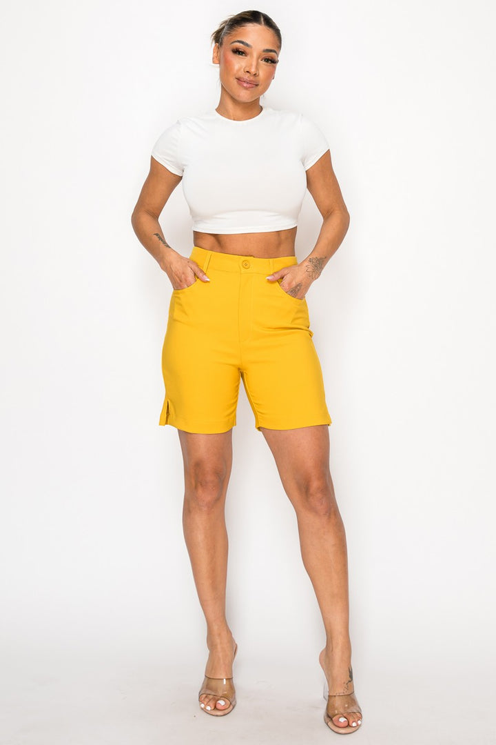 Ivory Golf Straight Dressy Bermuda 5
