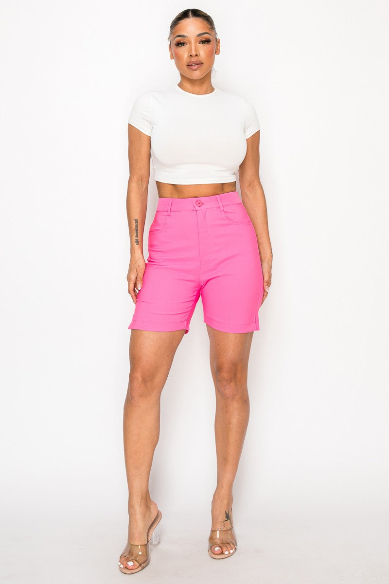Black Golf Straight Dressy Bermuda 3