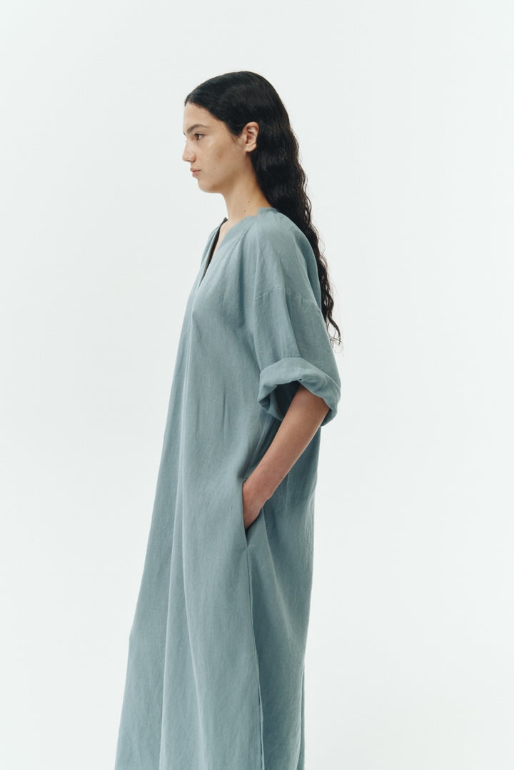 Black Navy Charlotte Solid Tunic Dress