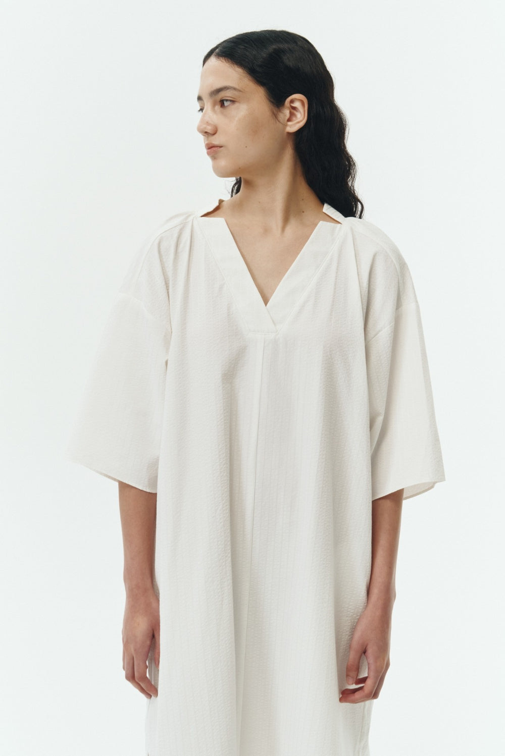 White Stripe Charlotte Stripe Tunic Dress