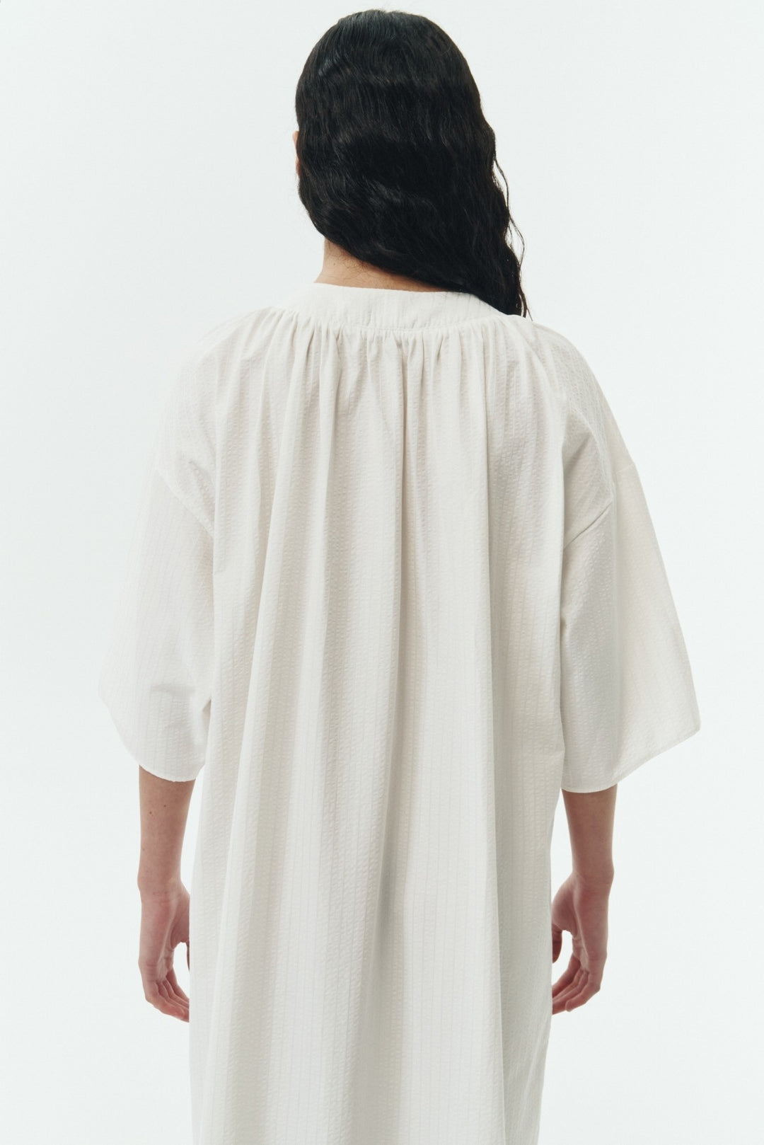 White Stripe Charlotte Stripe Tunic Dress