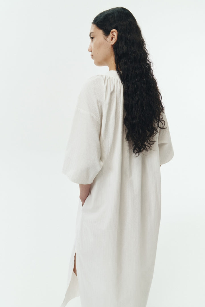 White Stripe Charlotte Stripe Tunic Dress